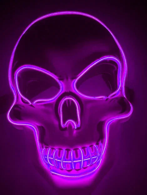 Halloween Skeleton Mask LED Glow Scary Mask - Mooth Shop