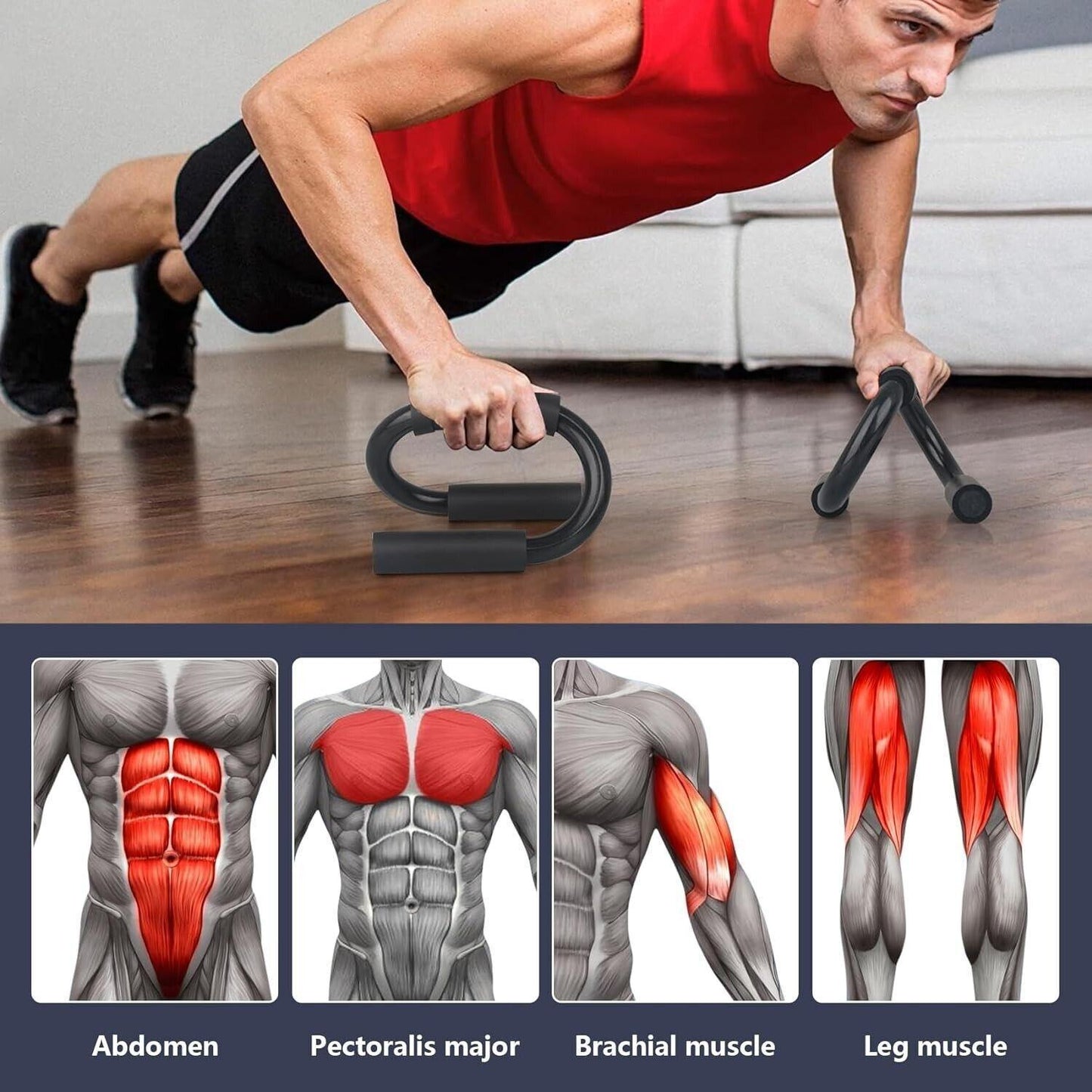 Push Up Bar S Shapes Non-slip - Mooth Shop