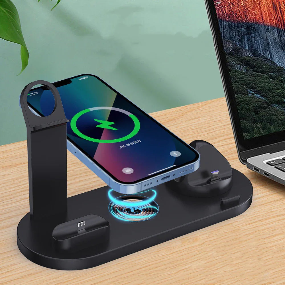 Plastic 3 In 1 Wireless Charger Stand Fast - Mooth Shop