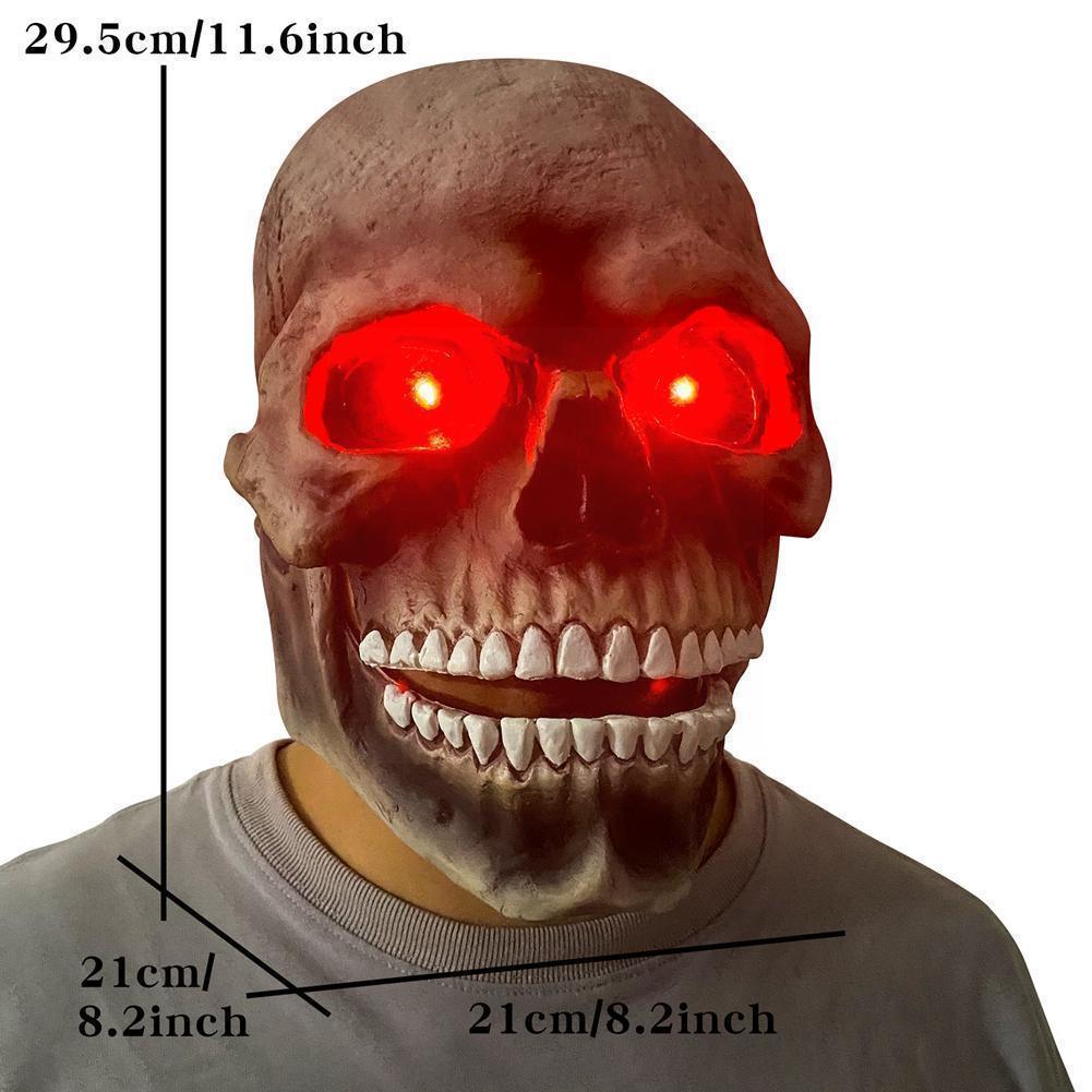 Halloween Skull Movable Mouth Latex Mask - Mooth Shop
