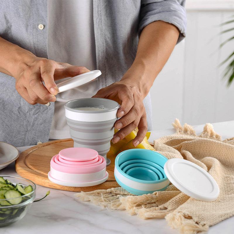 Portable foldable silicone lunch box - Mooth Shop