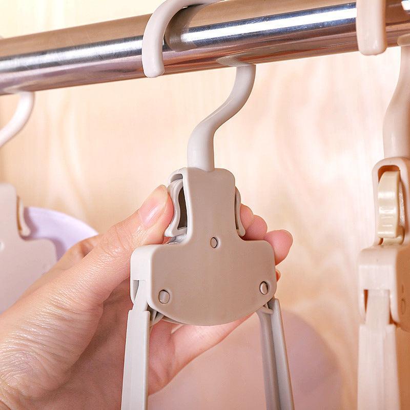 Creative Travel Portable Plastic Folding Clothes Rack - Mooth Shop