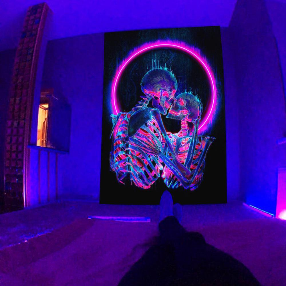UV Fluorescent Tapestry Psychedelic - Mooth Shop