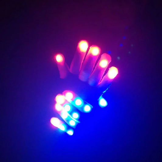 Warm Colorful Flashing Led Christmas Day Hot Sale Finger Gloves - Mooth Shop