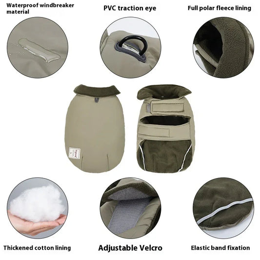 Chaqueta Resistente al Frío Para Mascotas