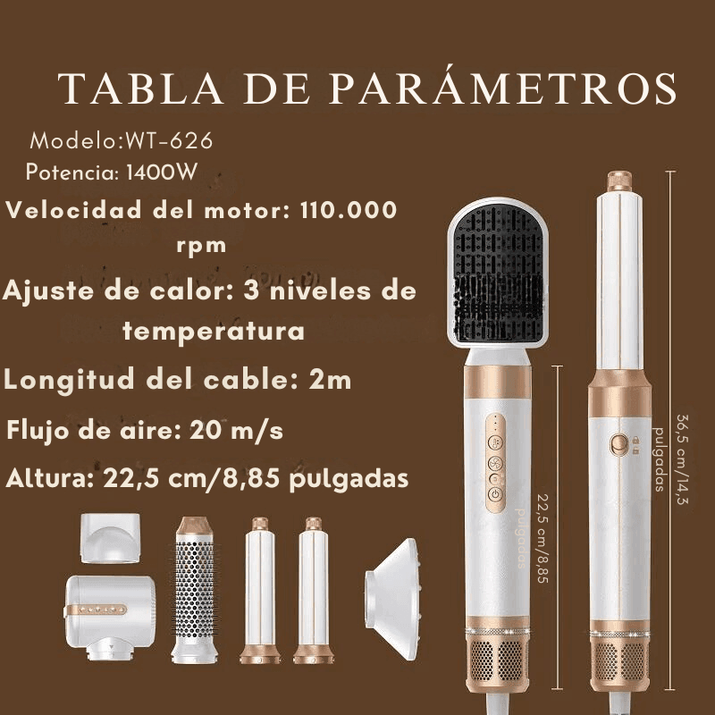 7-in-1 Hot Air Comb Automatic Curling Wand - Mooth Shop