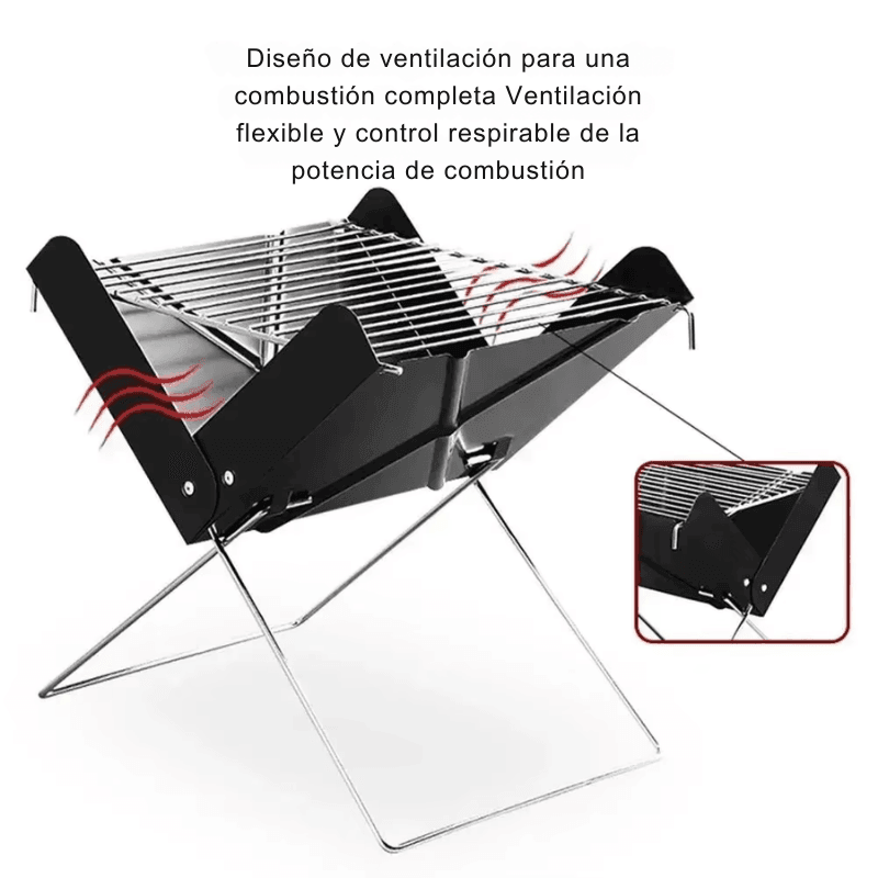 Parrilla de carbón portátil para barbacoa - Mooth Shop