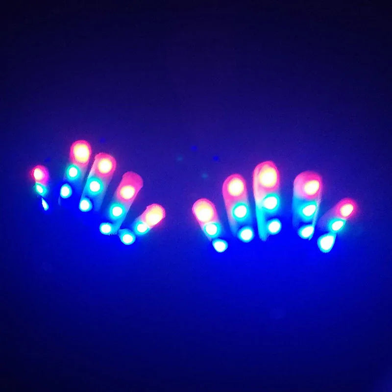 Warm Colorful Flashing Led Christmas Day Hot Sale Finger Gloves - Mooth Shop