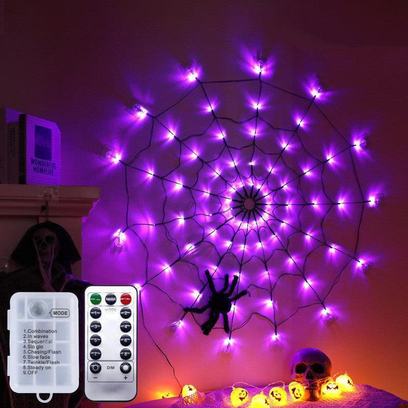 Halloween Led Spider Web String Light - Mooth Shop
