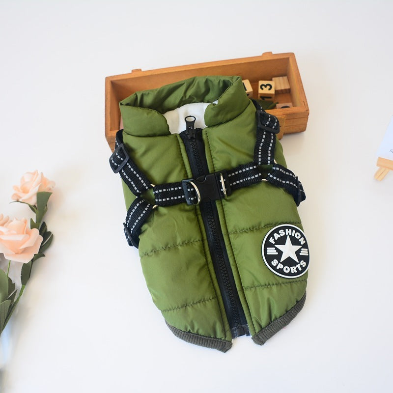 Chaleco Cálido Impermeable Para Perros
