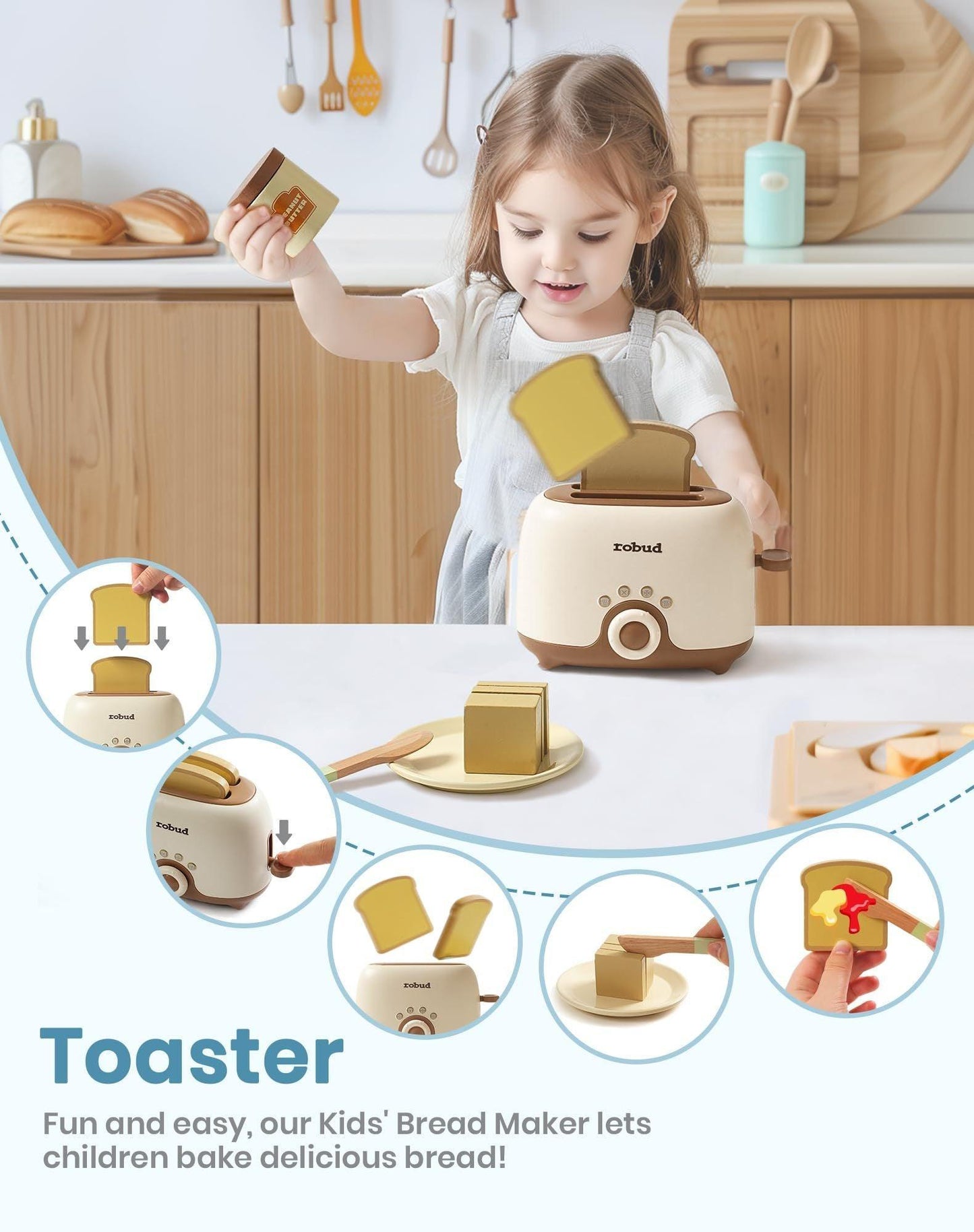 ROBOTIME Wooden Pretend Play - Mooth Shop