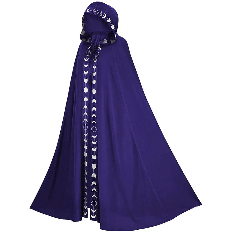 Hooded Cloak Medieval Renaissance 5 Color Printed Cloak Halloween Cosplay Costume New Fashion Festival Play Costume Halloween Costumes - Mooth Shop