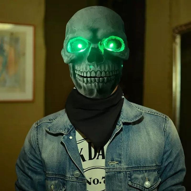 Halloween Skull Movable Mouth Latex Mask - Mooth Shop