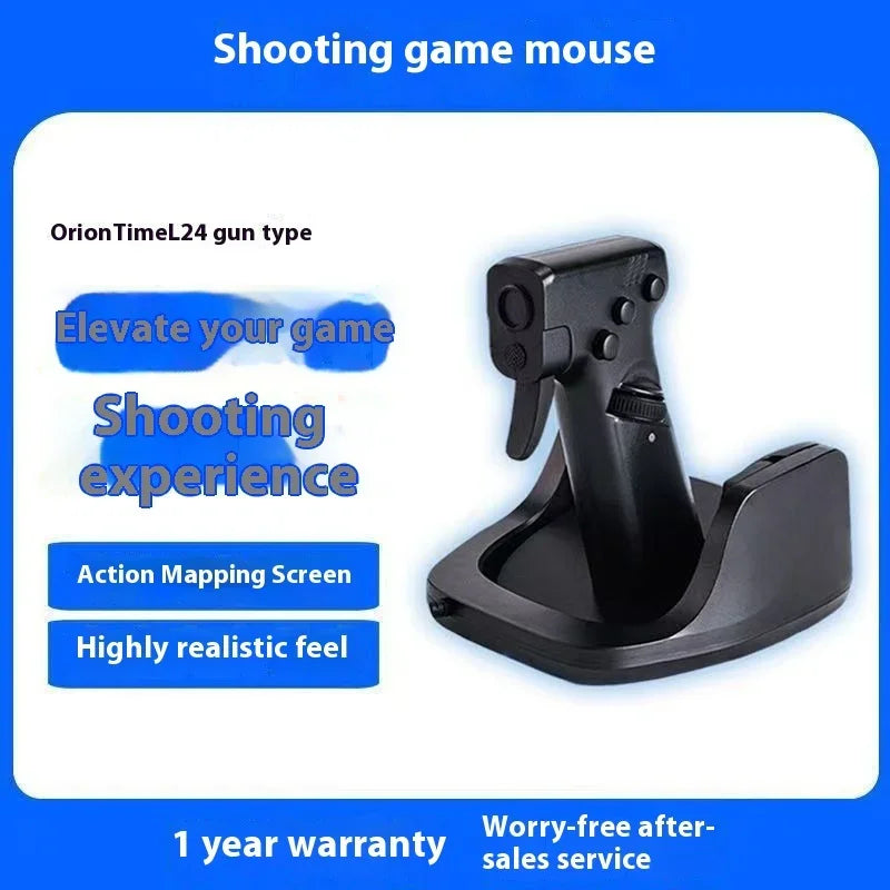 Shooting Game Mouse Gun Type Vertical Handle Grip Trigger Characteristic Pistol Vertical Wired Peripheral Others - Mooth Shop
