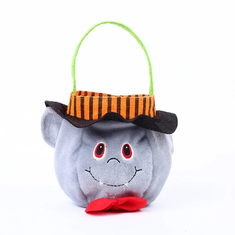 Cute Halloween Candy Bag Halloween Pumpkin Pattern Portable Handbag Cosplay Props Gift Basket Kids Gifts - Mooth Shop