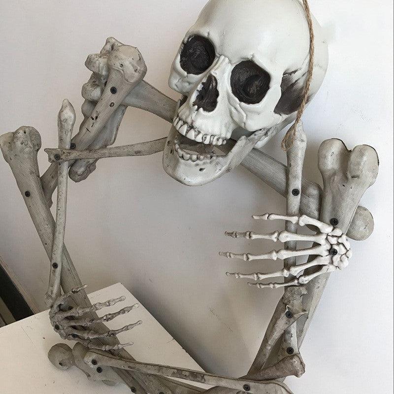 Halloween Props Plastic Skull Skeleton Garland - Mooth Shop