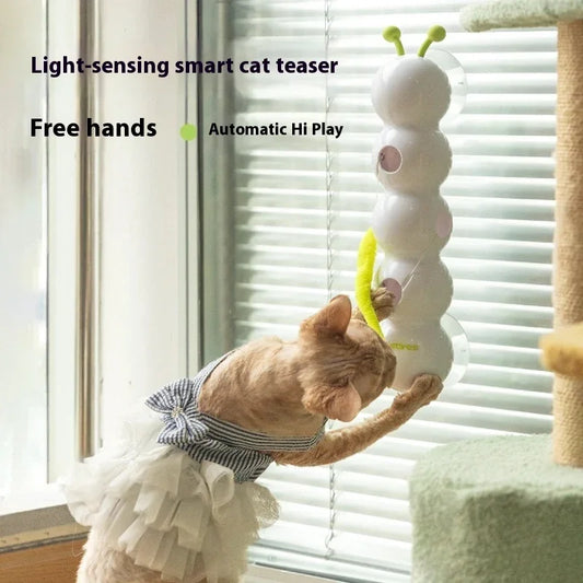 Teasing Cat Toy Automatic Pes Toy With Tail Motion Activated Kitten Toy Rechargeable Smart Interactive Cat Toy Pet Products - Mooth Shop