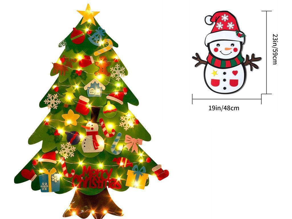 Children's DIY felt Christmas tree with lights - Mooth Shop