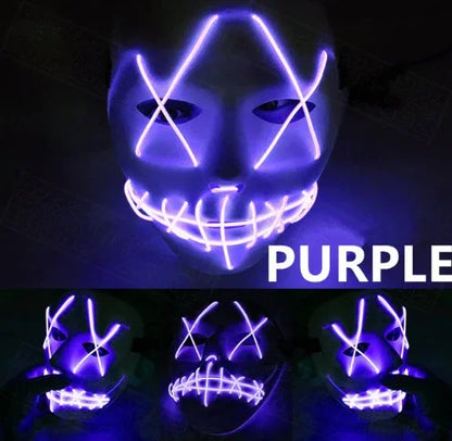 Halloween Led Glowing Full Face Mask - Mooth Shop