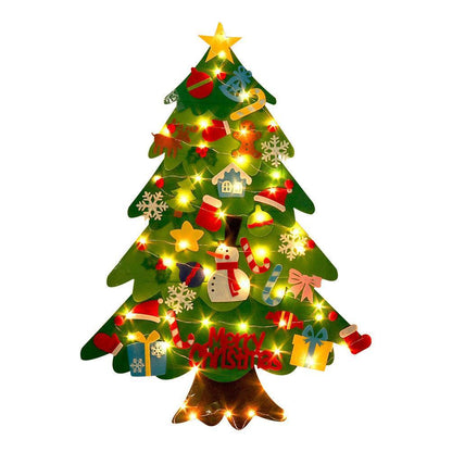 Children's DIY felt Christmas tree with lights - Mooth Shop