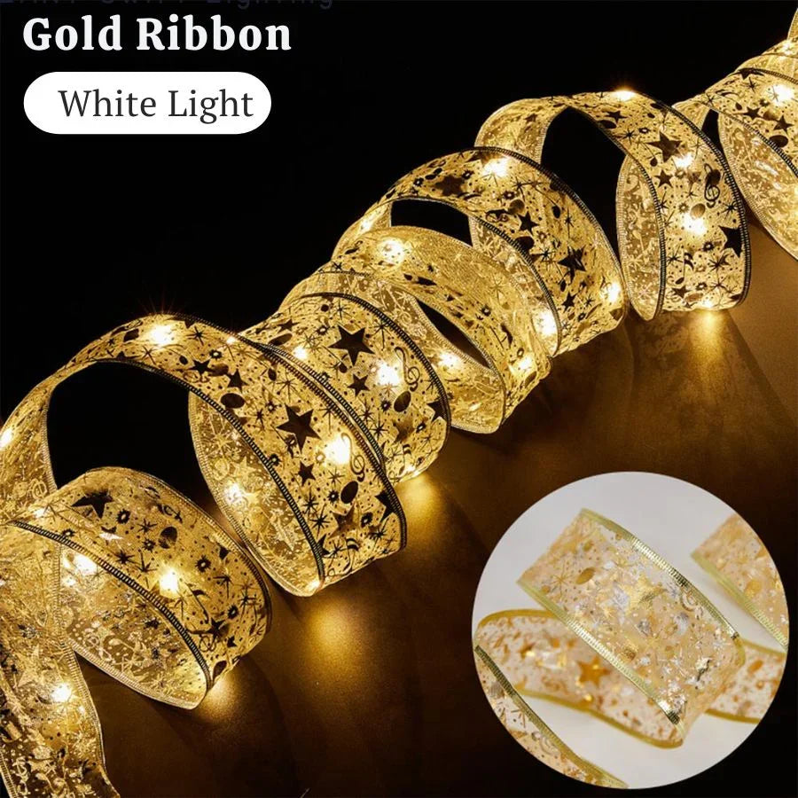 Fitas de luzes LED para decoração-Laços e Luzes de Natal de  Festas-Enfeites para árvore de Natal-Mooth Shop