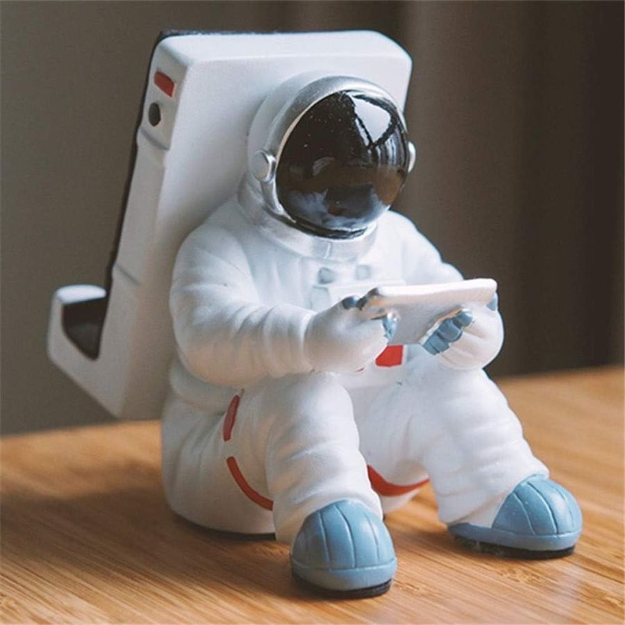Simple Astronaut Mobile Phone Stand Student Desktop Holder Cute Spaceman Cell Phone Holder Creative Gift Small Desk Decoration - Mooth 