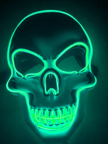 Halloween Skeleton Mask LED Glow Scary Mask - Mooth Shop