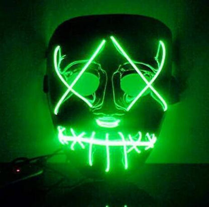 Halloween Led Glowing Full Face Mask - Mooth Shop