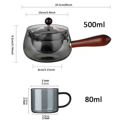 Tetera Giratoria Semiautomática de Vidrio