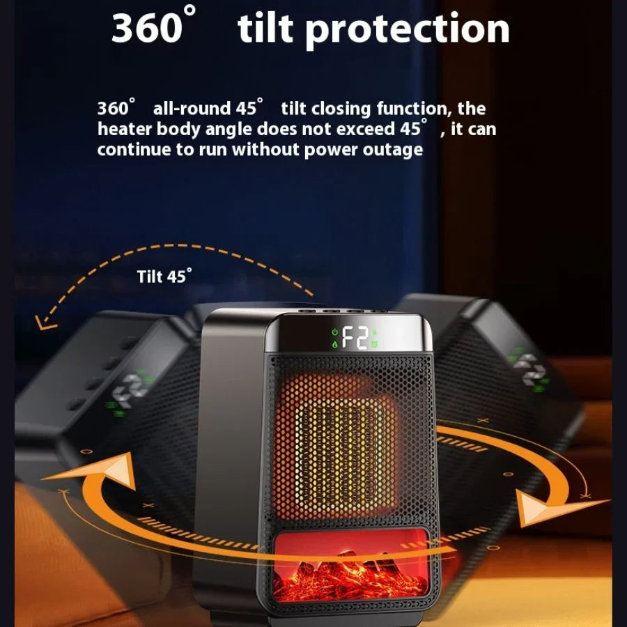 Calefactor 1500W Llama 3D - Portátil PTC Rápido | Mooth Shop