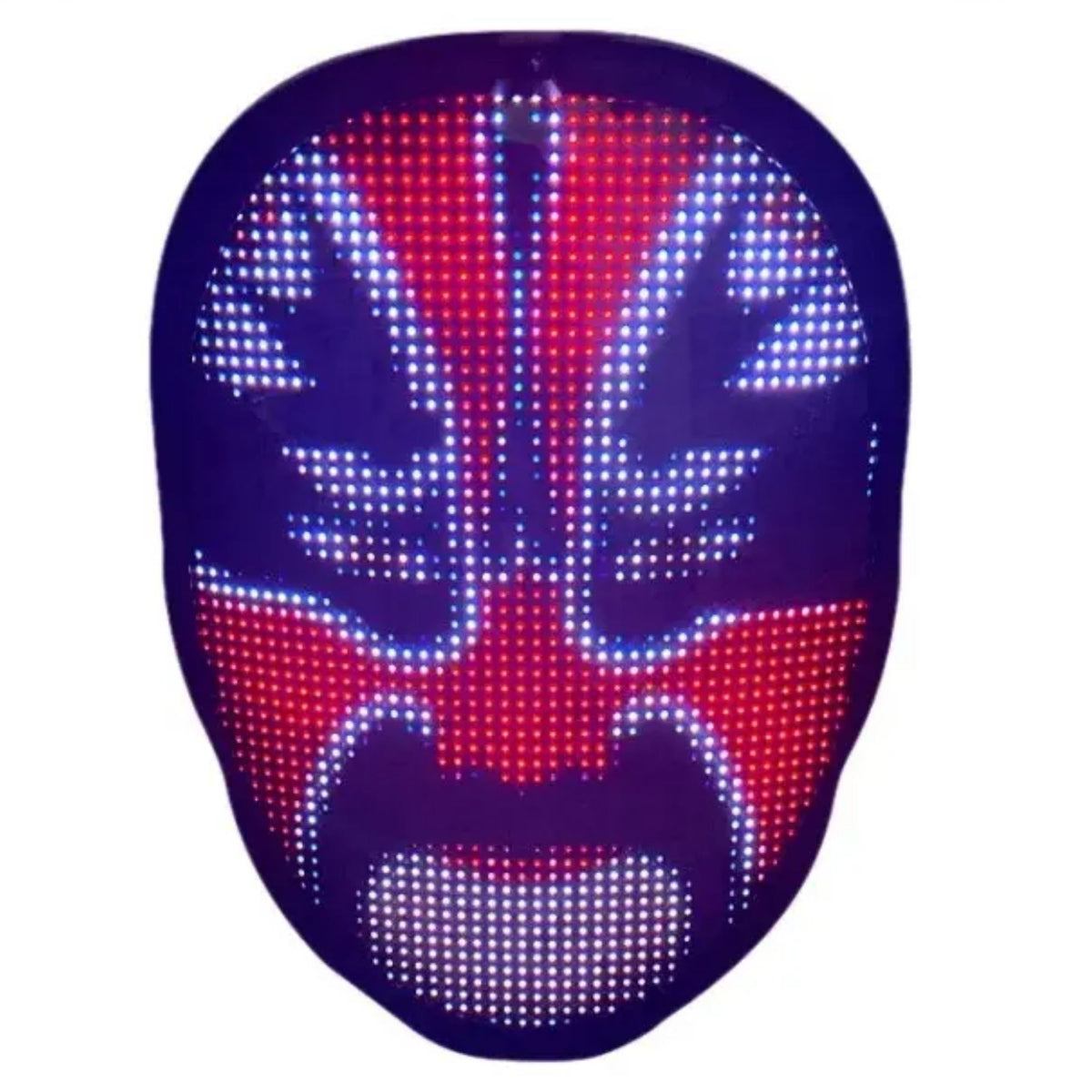 Halloween-Gesichtsmasken, vollfarbig, LED, leuchtend