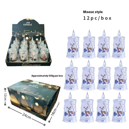 Velas de Natal Lâmpada de Cristal Eletrônica