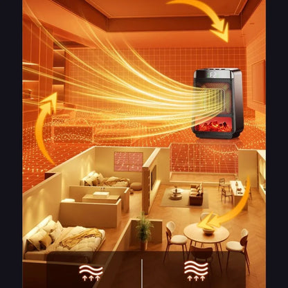 Calefactor 1500W Llama 3D - Portátil PTC Rápido | Mooth Shop