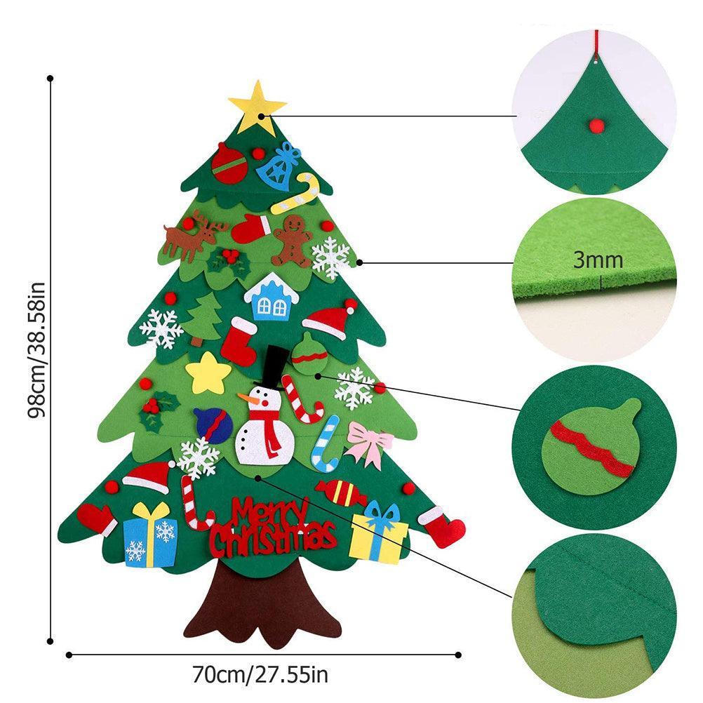 Children's DIY felt Christmas tree with lights - Mooth Shop