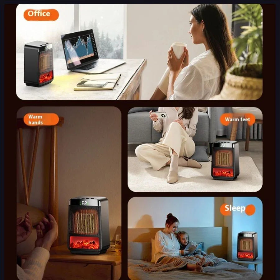 Calefactor 1500W Llama 3D - Portátil PTC Rápido | Mooth Shop