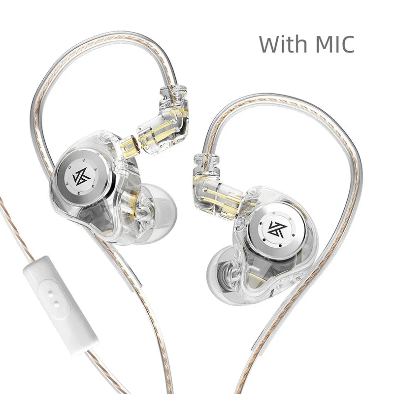 New KZ EDX Pro Earphones Bass Earbuds In Ear Monitor Headphones Sport Noise Cancelling HIFI Headset - Mooth Shop