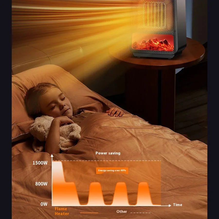 Calefactor 1500W Llama 3D - Portátil PTC Rápido | Mooth Shop