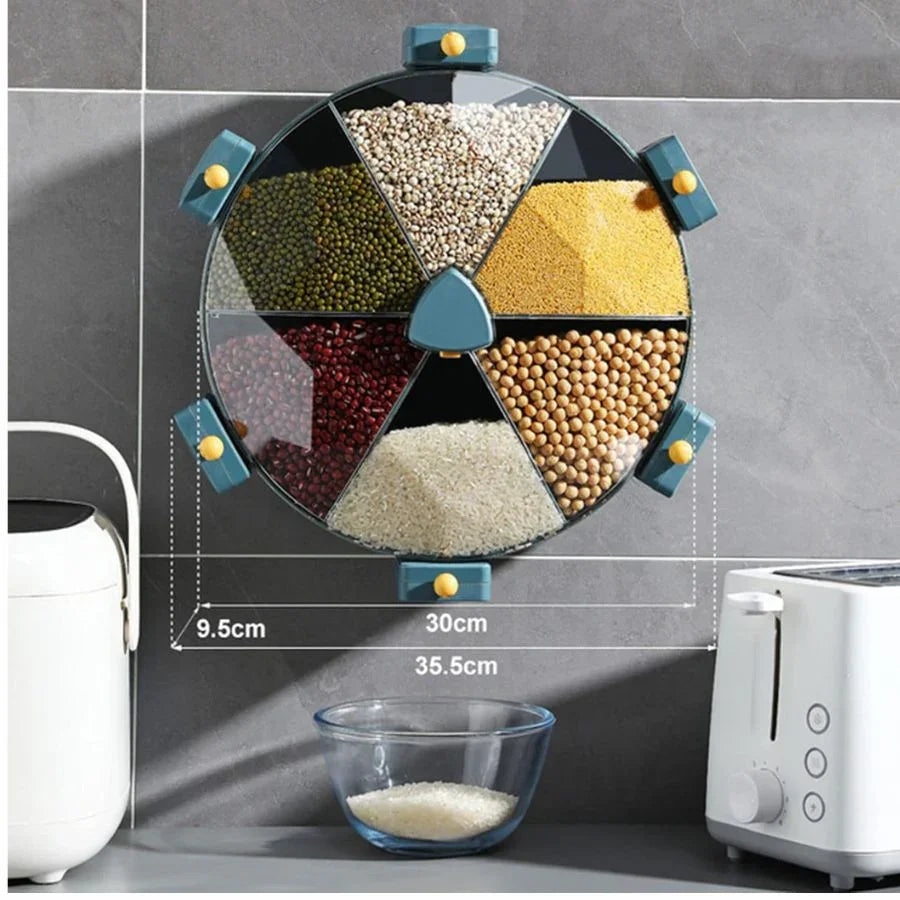 Dispensadores de Grãos Montados na Parede