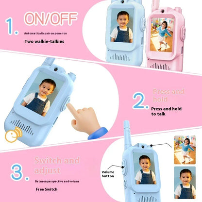 Mini Walkie-talkies Inalámbricos con Vídeo Para Niños