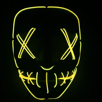 Halloween Led Glowing Full Face Mask - Mooth Shop