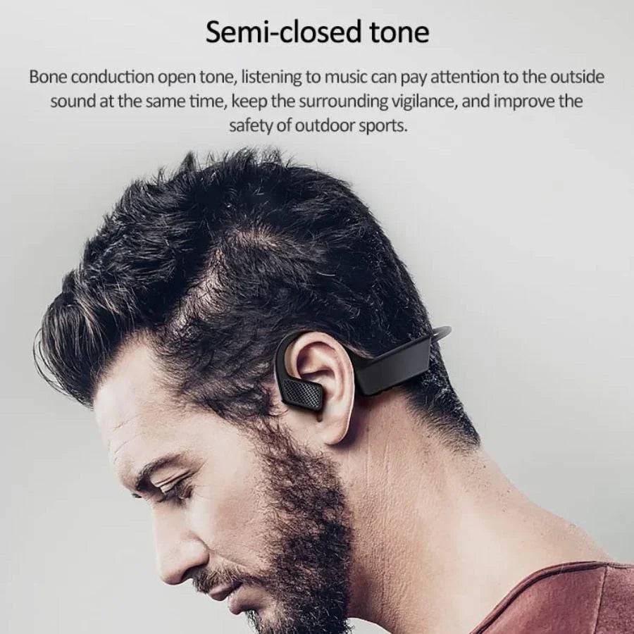 Bone Conduction Concept Bluetooth Headset 5.1 Wireless Ear-mounted Headset - Mooth Shop