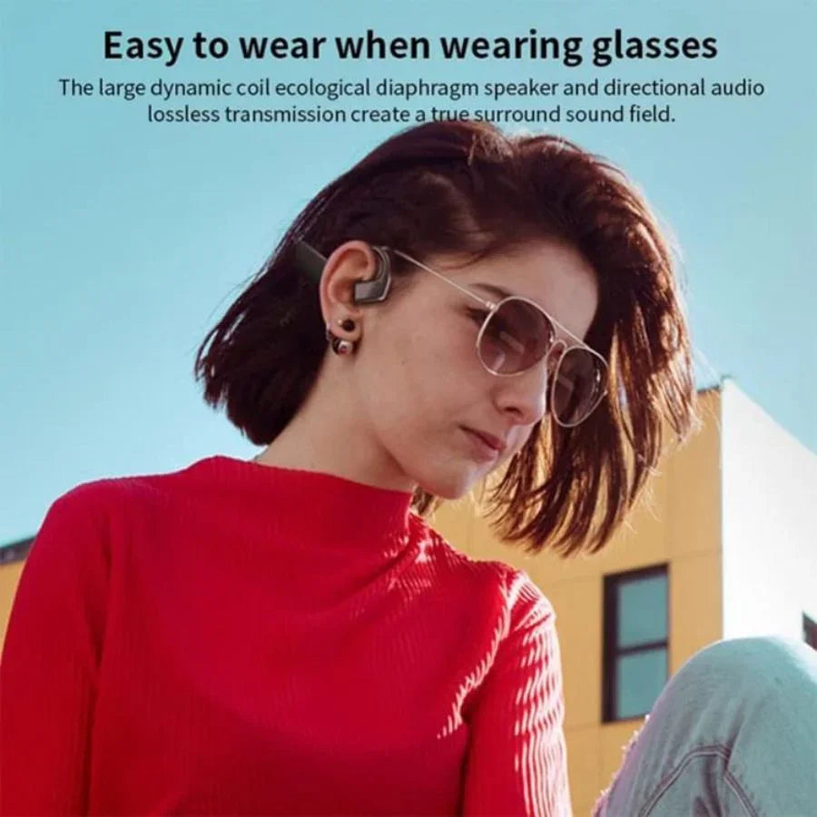 Bone Conduction Concept Bluetooth Headset 5.1 Wireless Ear-mounted Headset - Mooth Shop