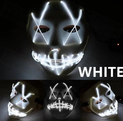 Halloween Led Glowing Full Face Mask - Mooth Shop