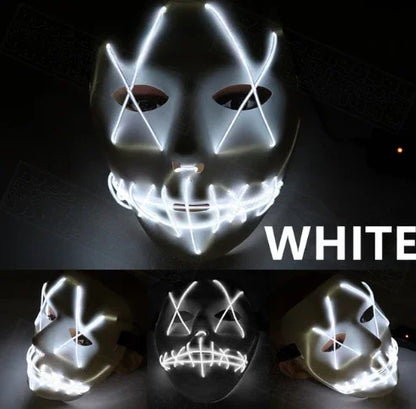 Halloween Led Glowing Full Face Mask - Mooth Shop