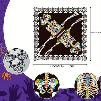 Poncho de Esqueleto de Encaje Para Disfraz de Halloween, - Mooth Shop