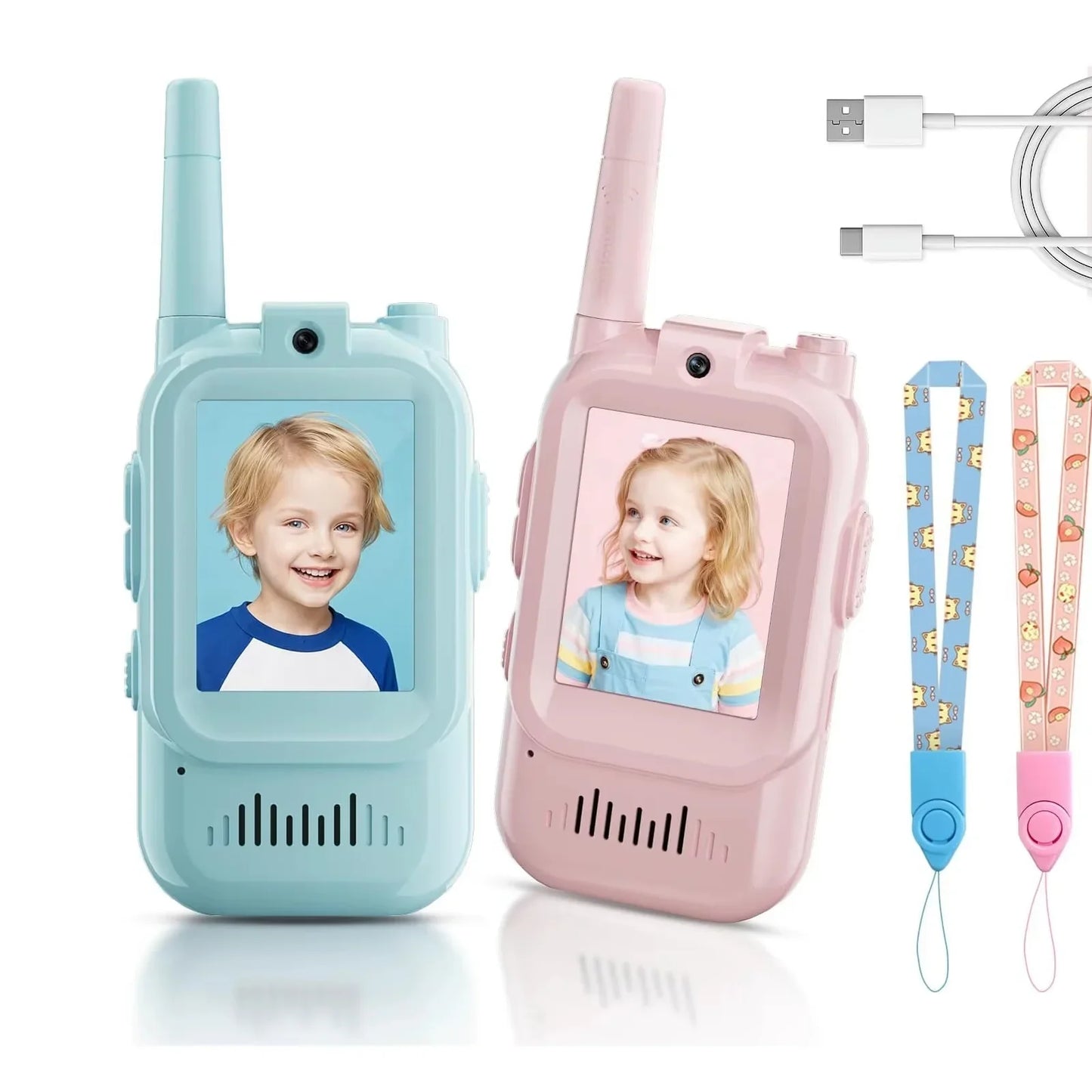 Mini Walkie-talkies Inalámbricos con Vídeo Para Niños