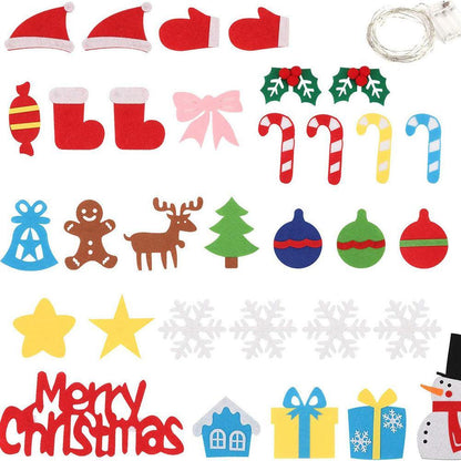 Children's DIY felt Christmas tree with lights - Mooth Shop