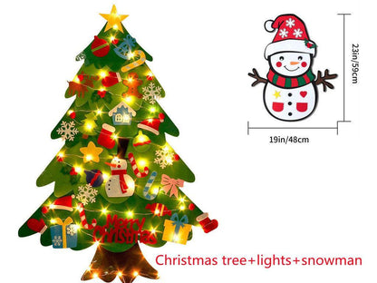 Children's DIY felt Christmas tree with lights - Mooth Shop