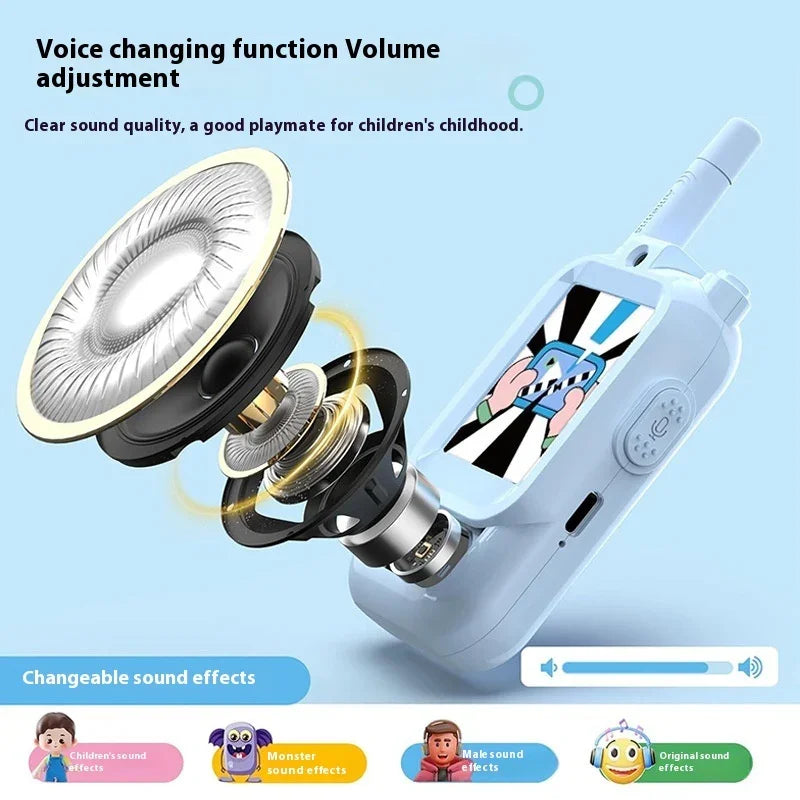 Mini Walkie-talkies Inalámbricos con Vídeo Para Niños