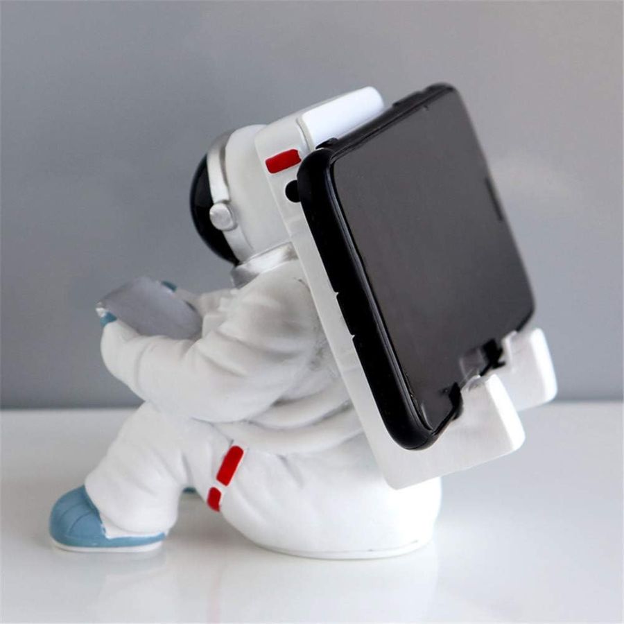 Simple Astronaut Mobile Phone Stand Student Desktop Holder Cute Spaceman Cell Phone Holder Creative Gift Small Desk Decoration - Mooth 